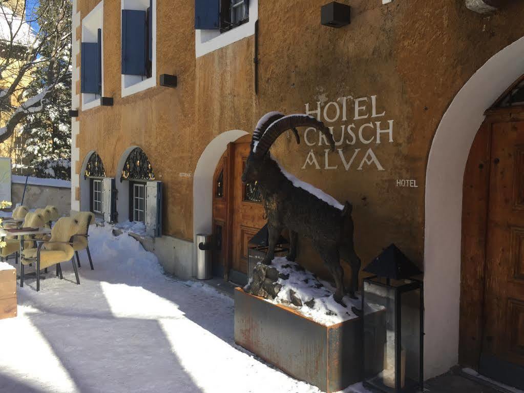 Historic Hotel Crusch Alva Zuoz Bagian luar foto